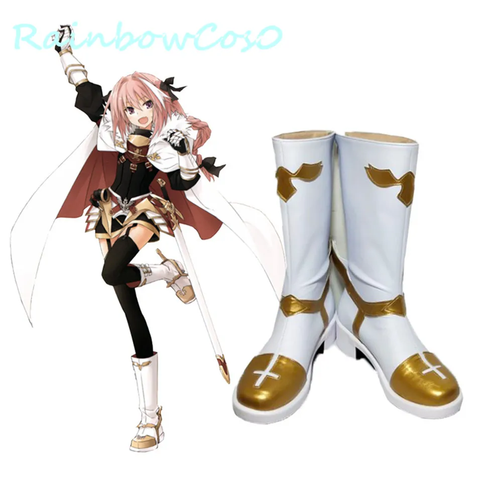 Schicksal Grand Order Fgo Schicksal/Apokryphen Fgo Astolfo Cosplay Schuhe Stiefel Requisiten Spiel Anime Halloween Rainbowcos0