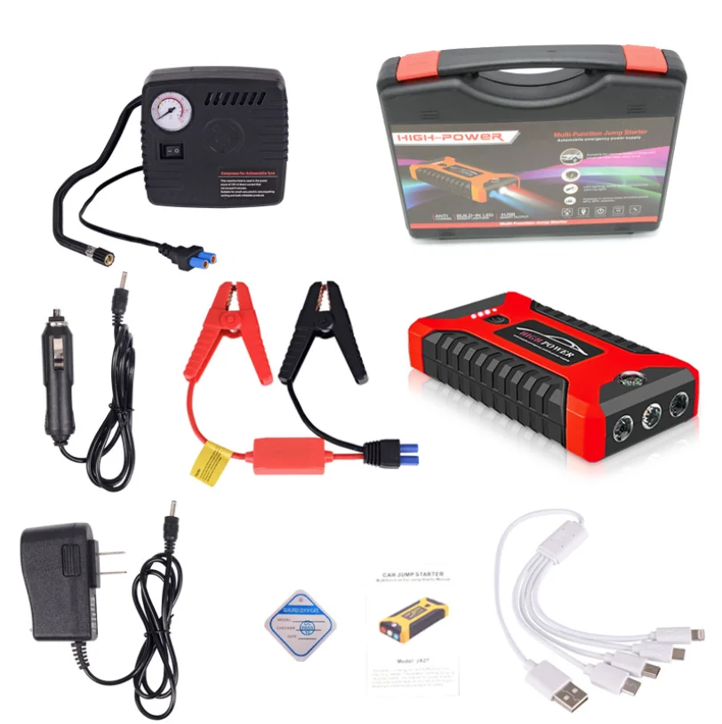 

Car Jump Starter Starting Device Battery Power Bank 600A Jumpstarter Auto Buster Emergency Booster Charger Jump Start with Bump