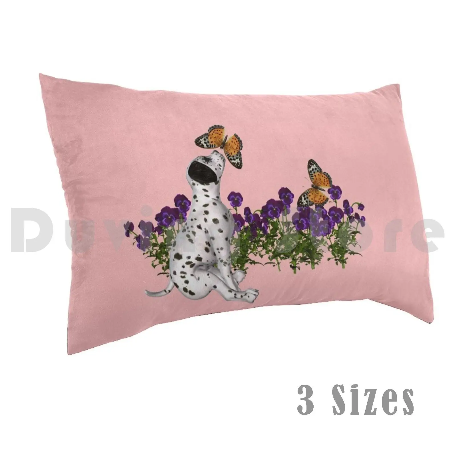 

Dalmatian Puppy Butterflies Flowers pillow Case 20 * 30 Inch Animal Dog Puppy Cute Dalmatian Puppies