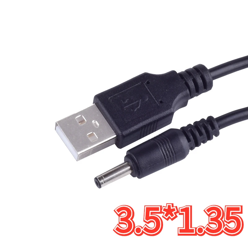 Usb To Dc Power Cord Speaker Mosquito Lamp Small Fan Dc Line Dc3.5*1.35 DC Charging Cable OD3.5MM DC Cable 24AWG