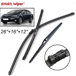 Erick's Wiper Front & Rear Wiper Blades Set For Toyota Avensis T270 Estate 2009 - 2018 Windshield Windscreen Window 26