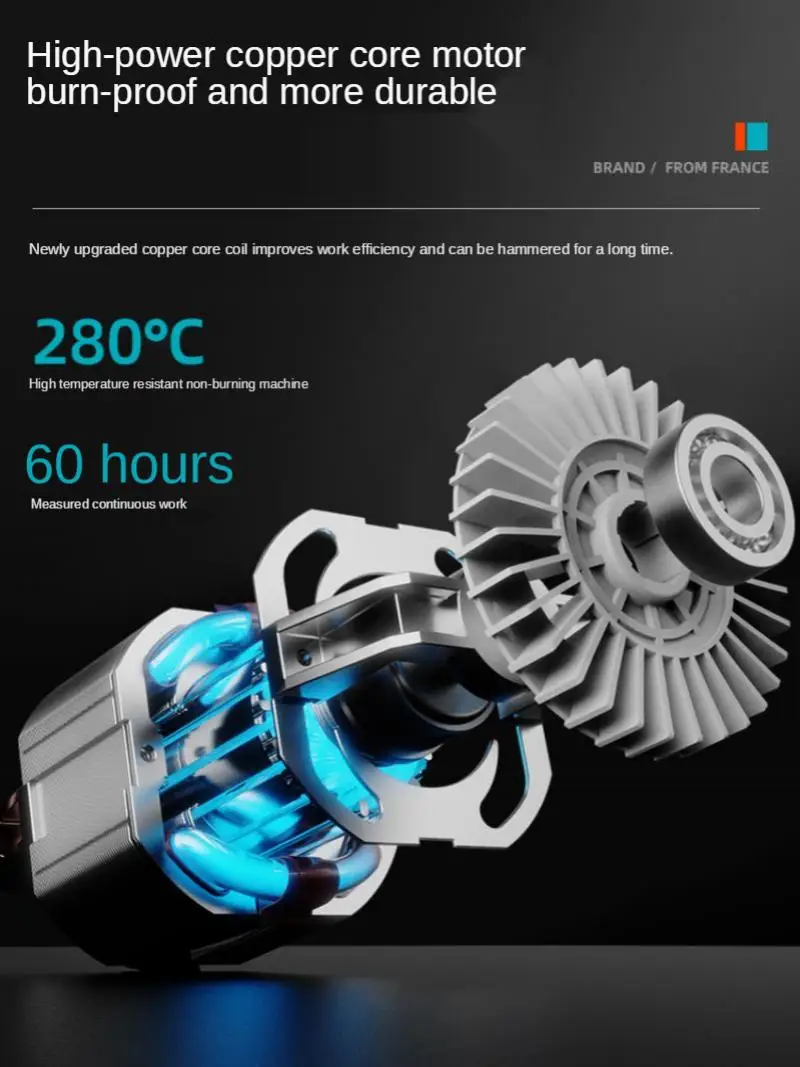 1200W220V Heavy Impact Electric Hammer Concrete Breaker Electric Drill Industrial Power Tools Concrete Impact Drill Power Tools