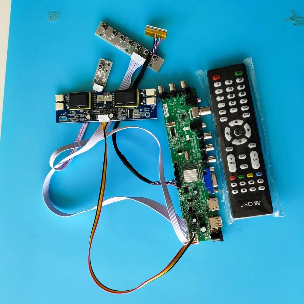 Kit for LM170E03-TLL3/LM170E03-TLL4 Digital LCD AV TV USB DVB-C DVB-T 30pin Controller board Panel HDMI VGA 4 CCFL 1280X1024 17