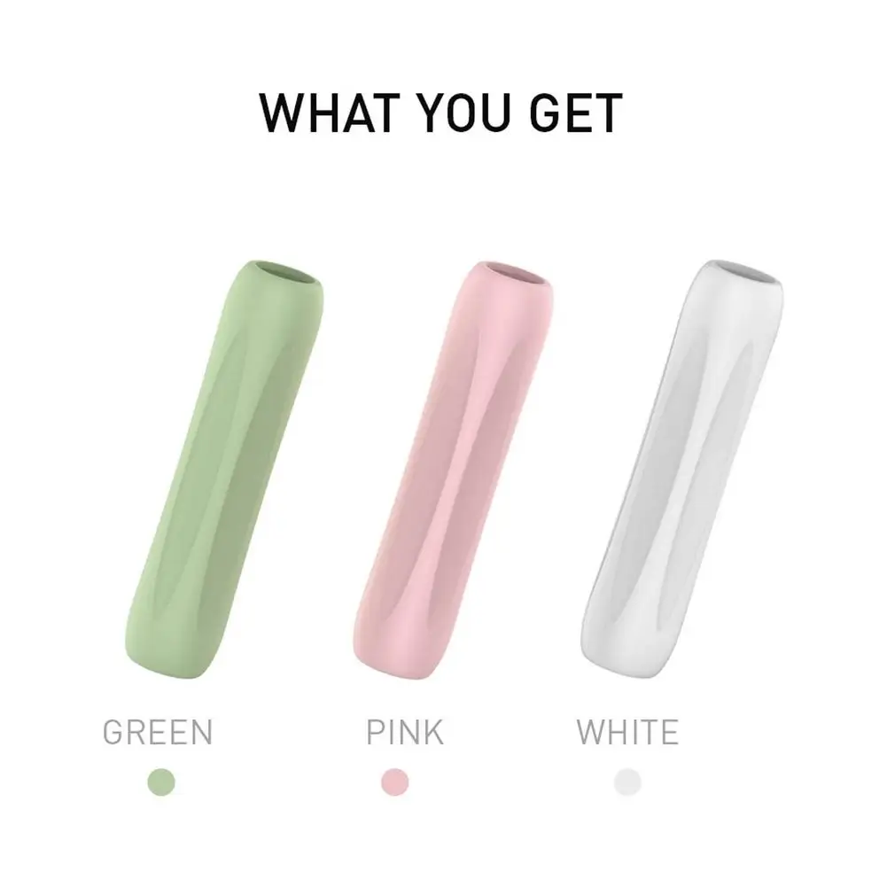 스타일러스 커버 실리콘 보호 슬리브 랩 1/2, 충격 방지 스크래치 방지, 미끄럼 방지 터치 스크린 펜 그립 케이스