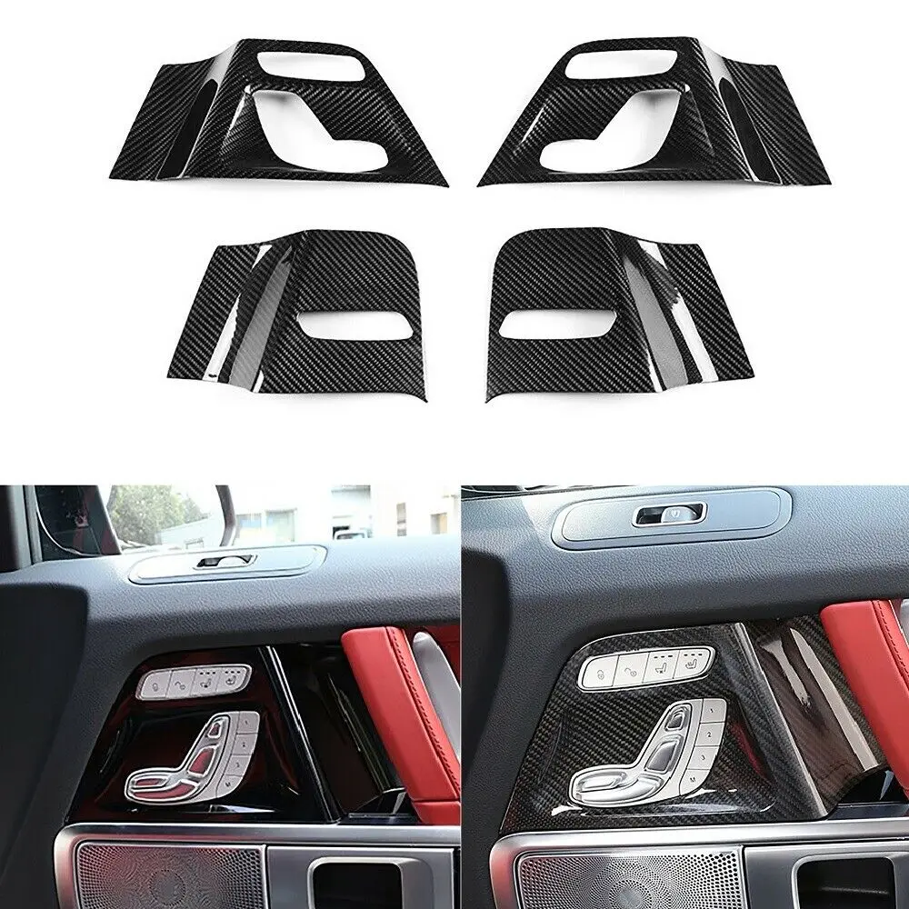 

Seat Adjust Buttons Decoration Frame Covers Switch Panel Stickers Trim For Mercedes-Benz G-CLASS G500 2019-2020 G63 W464