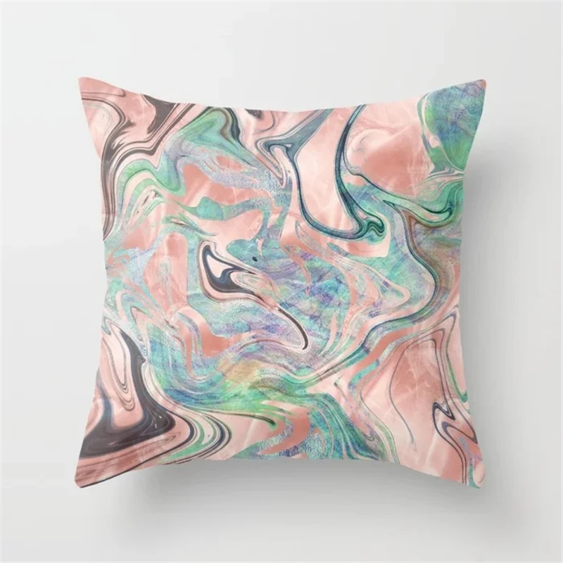 Nordic Marble Stone Texture Cushion Cover Modern Fashion Pillow Cover Decorative Pillow Case Home Decor Sofa Couch Throw Pillows