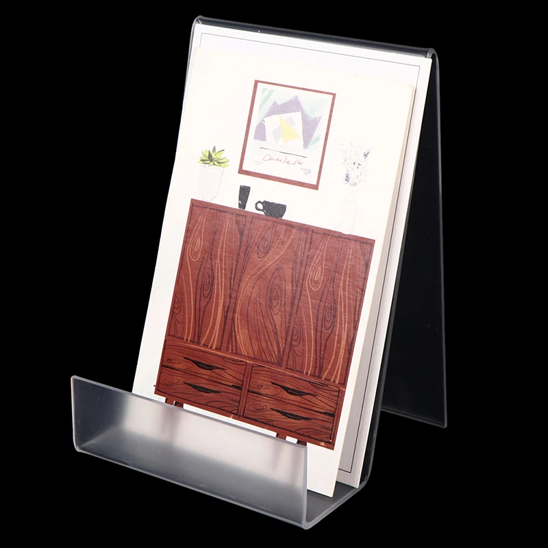 Segnalibri acrilici trasparenti Organizer da scrivania a forma di L Desktop Book School Stationery accessori per ufficio