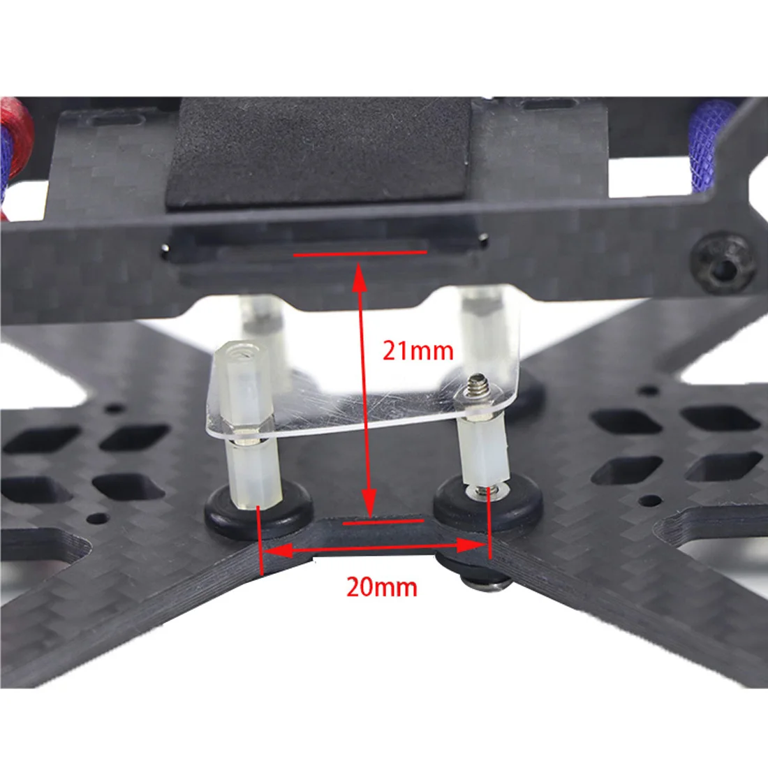 JMT Mini Acrobrat 163 Quadcopter Frame Kit 163mm 3 Inch Compatible with 3030 3045 / Runcam Propeller Mini Split Camera