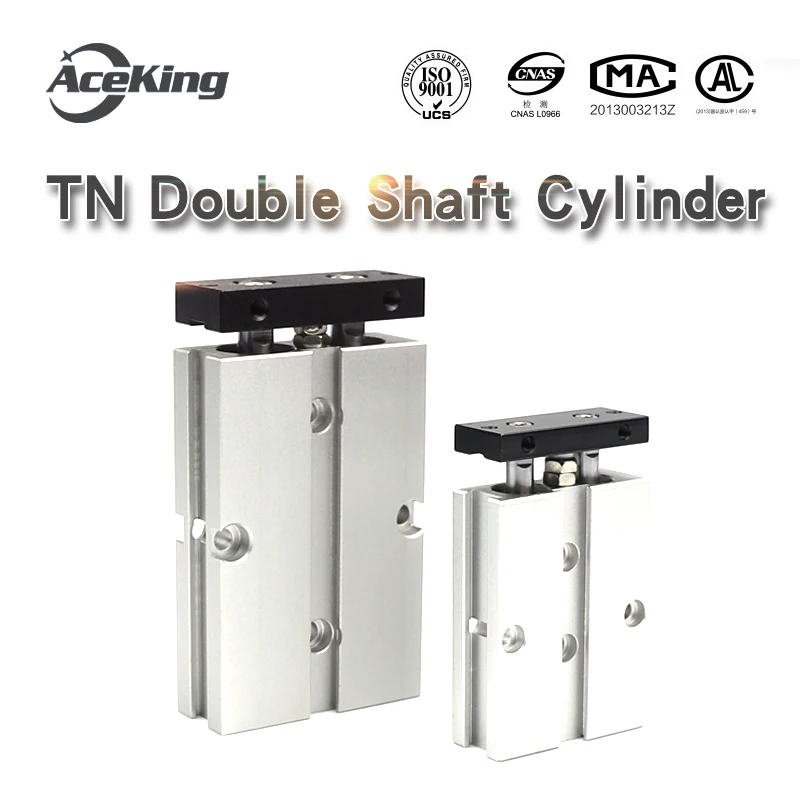 The TDA/TN two-axis double bar cylinder TN10/16/20/25/32/40X10SX20SX30SX40SX50SX60X70X75X80SX100S AceKing TN16X10-S