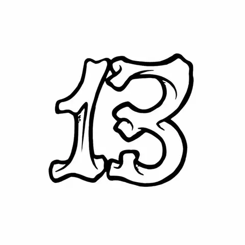 15CM*13.8CM personalized Number 13 Vinyl Car-styling Car Sticker Decal 10 best sales car number - №10