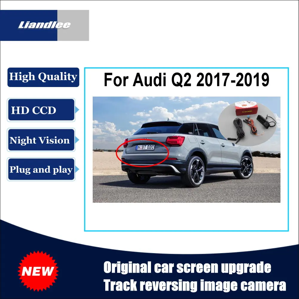 Original Display Reverse Image Upgrade Car Camera For Audi Q2 2017-2023 Factory Screen Trajectory CCD CAM