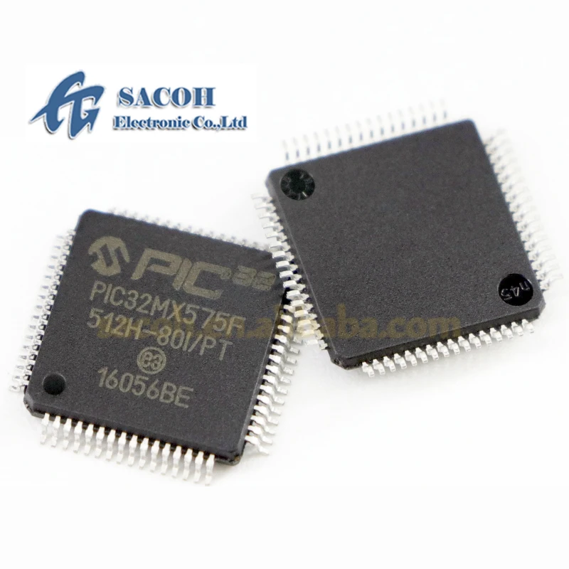 

1PCS New PIC32MX575F512H-80I/PT or PIC32MX575F512H-80V/PT PIC32MX575F512H-80I/MR PIC32MX575F512H TQFP-64 32-bit Microcontrollers