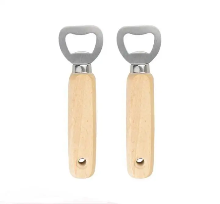 Free Shipping 120pcs/lot Wooden Beer Bottle Opener Personalized Engraved And Monogrammed Wedding Groomsmen Gift Wholesale