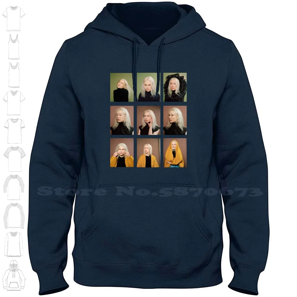 Phoebe Bridgers Grid Collage 100% Cotton Hoodie T-Shirt Phoebe Bridgers Music Alternative Singer Kyoto I Know The End