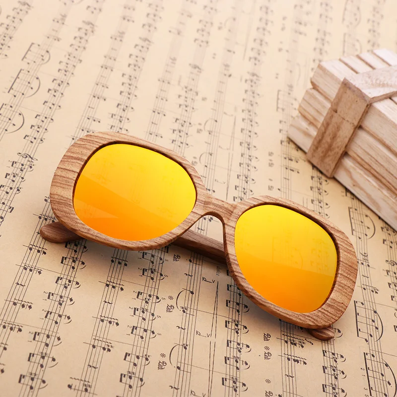 Fashion Polarized  Wood Sunglasses For Women Handmade natural materials Butterfly shape Glasses anti-UV  Gafas de sol