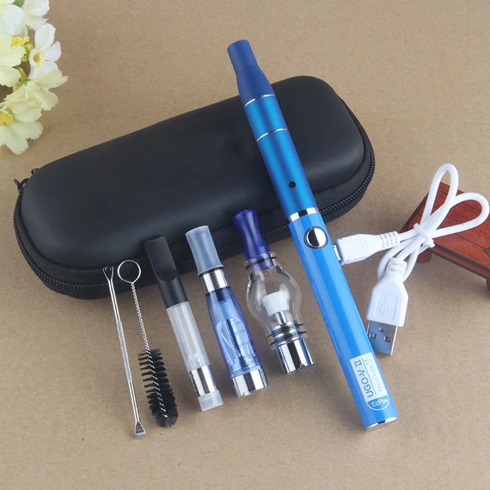 Cigarro eletrônico Herbal Vaporizador, erva seca Vape Pen, Bateria de fumaça, Terno ardente seco, 4 em 1, Novo