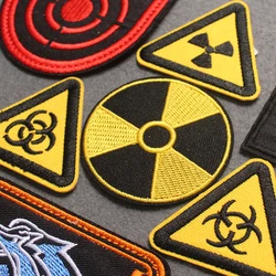 Badges de puissance atomique, plaques à rayures de chernobyl.