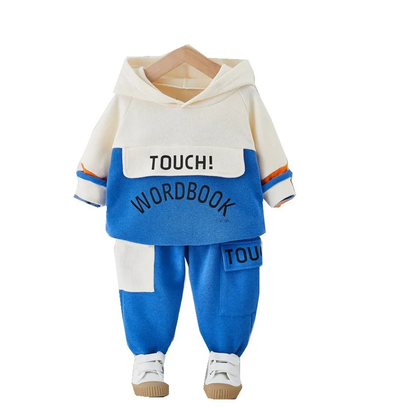 

New Spring Autumn Baby Boy Girls Clothes Children Cotton Hoodies Pants 2 Piece Set Toddler Sports Casual Costume Kids Tracksuits