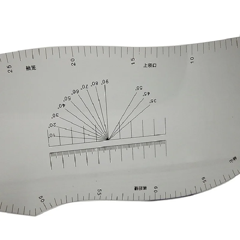 Multifunction Tailor Ruler Curve Pattern Grading Sewing Design Ruler Sholder Armhole Sleeve Collar Draping Ruler