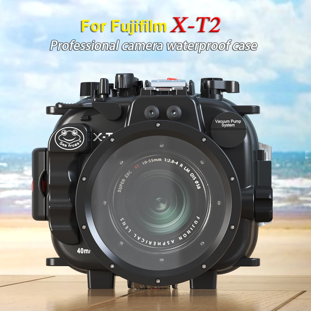 For Fujifilm X-T2 18-55mm Lens Case Waterproof Housing Scuba Diving Underwater 40m Shoot Easily Equipment  Focus Freely Bag Box