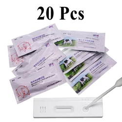 20PCS Early Pregnancy Test Strip Pig Cattle Cow Sow Progesterone Colloidal Gold Test Cassette Livestock Farming Veterinary