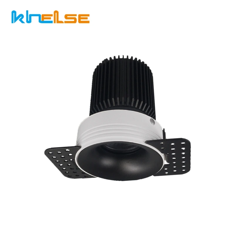 Round Recessed Ceiling Mount Downlight Frame Bracket LED MR16/GU10 Lamp Socket Holder Base Rimless Spot Lighting Fitting Fixture