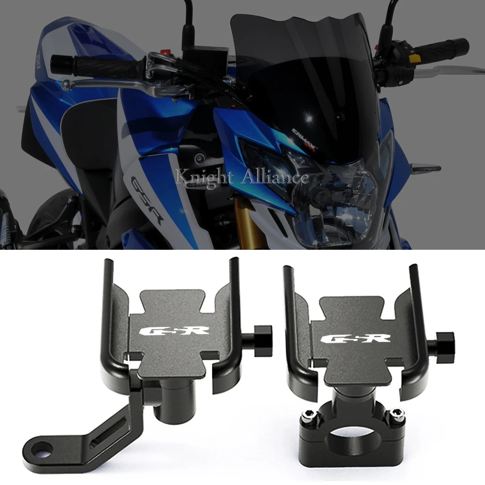 

Motorcycle Accessories Phone Holder Handlebar GPS Stand Navigation Bracket For SUZUKI GSR400 GSR600 GSR750 GSR 400 600 750