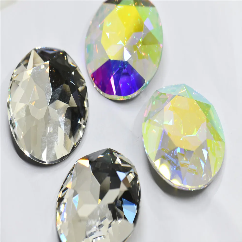 2PCS 50mm k9 Large Crystal Round Glass Rhinestones Jewels Making
