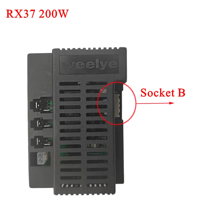 Weelye 12V 200 Watt Ride On baby electric vehicle control box, 40A RX37 Remote control receiver transmitter motherboard parts