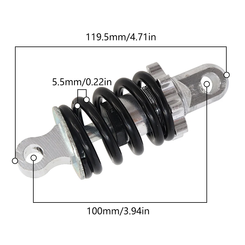 100mm,105mm,110mm,125mm Pound Shock Bike After Suspension Type Adjustable Absorber Spring Electric Scooter Skate Motorcycle Fold