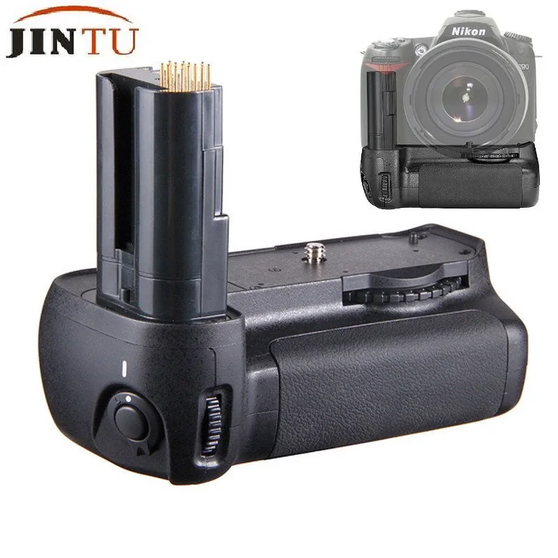 

JINTU Батарейная ручка D90 + 2 шт. EN-EL3e батарея + держатель для Nikon D90 D80 SLR-и dslr-камер Камера Замена MB-D80