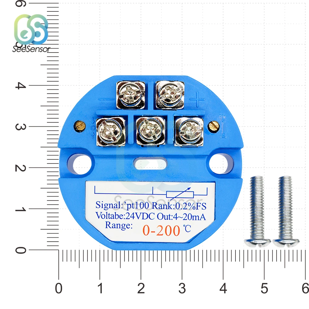 Modul Sensor Pemancar Suhu RTD PT100 Tahan Panas 4-20mA -50-50-50-100 -50-150 100 200 300 400 Derajat 0-5V 10V