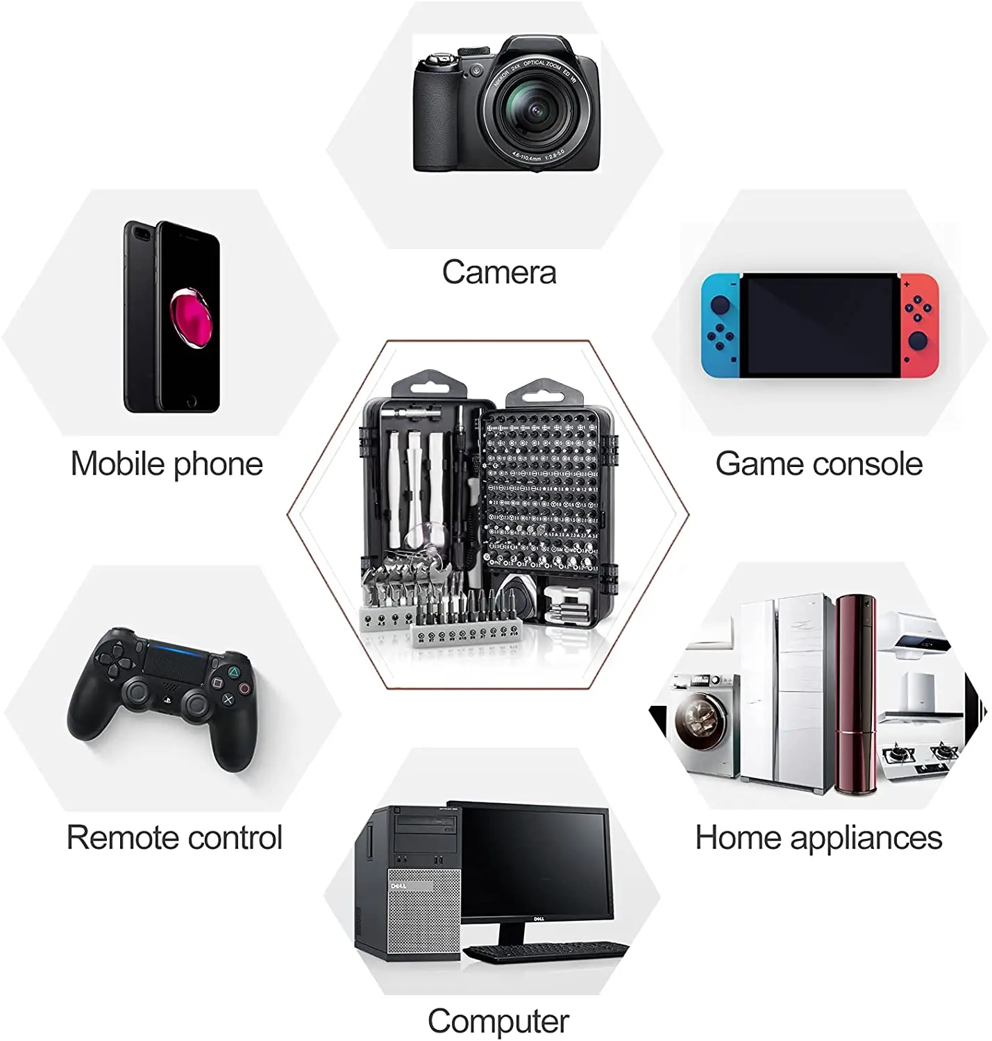 138 In 1 Precision Screwdriver Sets Diy Repair Kit, Screwdriver Tool Kit Suitable.with Mini Wrench And Stripped Screw Remover.