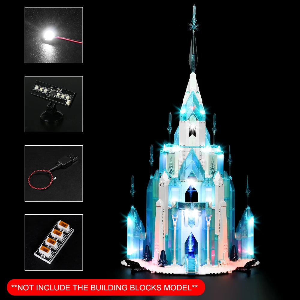 

Vonado LED Lighting Set for 43197 The Ice Castle Collectible Model Toy Light Kit, Not Included the Building Block