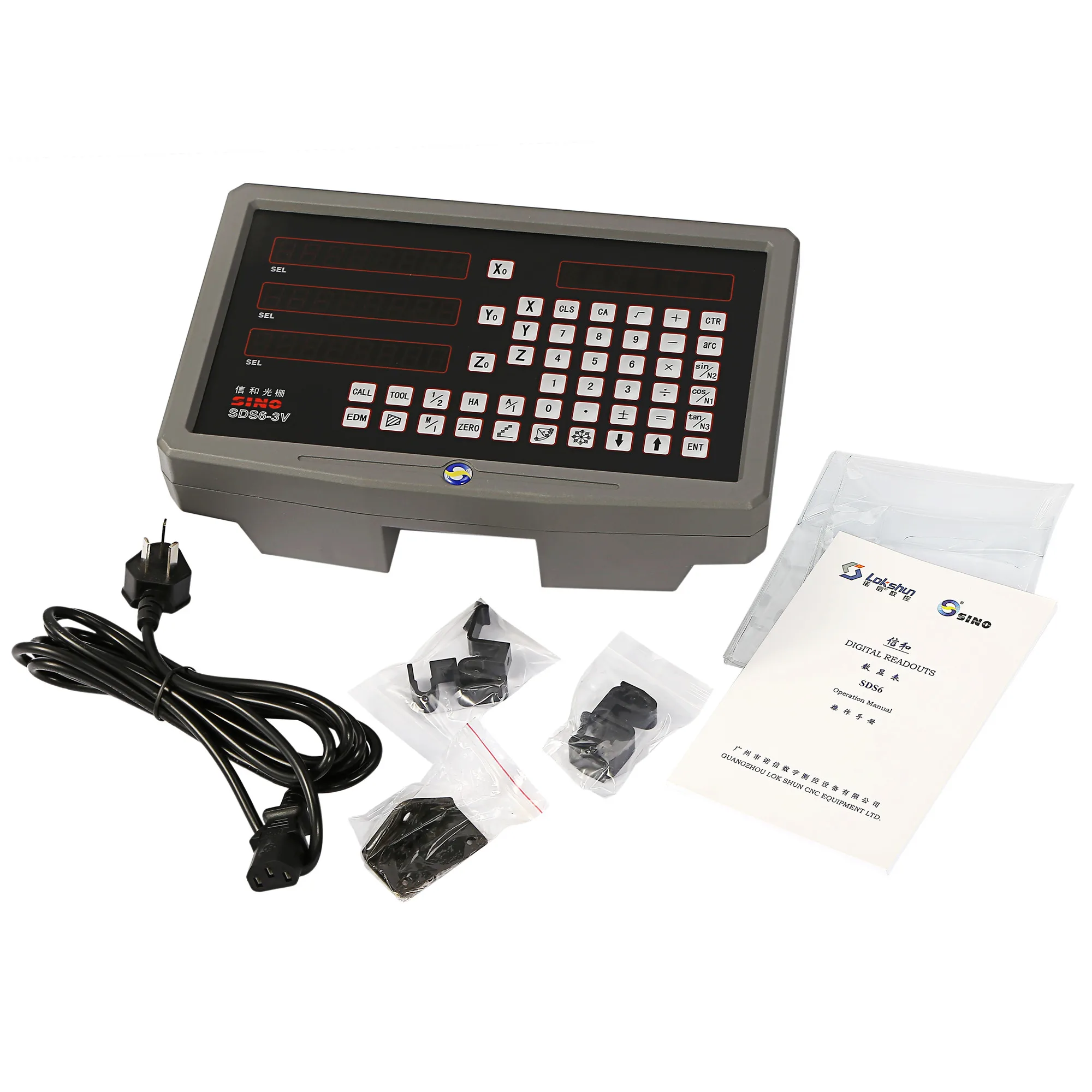 Imagem -05 - Eixo Cobertura de Metal Digital Leitura Dro Ttl Rs422 Ac110v 220v Moinho Torno Fiação de Perfuração Máquina de Corte Display Sino-sds63v