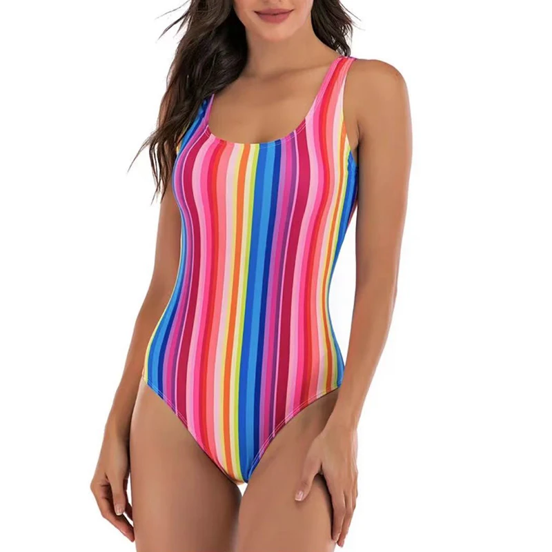 Costume da bagno da donna costume da bagno sportivo costume da bagno intero donna 2020 costume da bagno con fasciatura incrociata da nuoto pantaloncini da bagno con scollo a U da donna