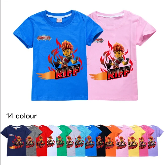 2-16Y Gormiti Game T Shirts Kids Short Sleeve Costume Summer Clothing Boys O-Neck Tshirts Toddler Girls Casual Tee Tops Clothes