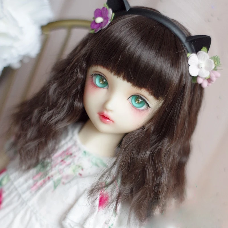 New Style 1/3 1/4 1/6 1/8 Bjd SD Wig Curly Hair High Temperature Wire BJD Wig For BJD Doll Many Colors