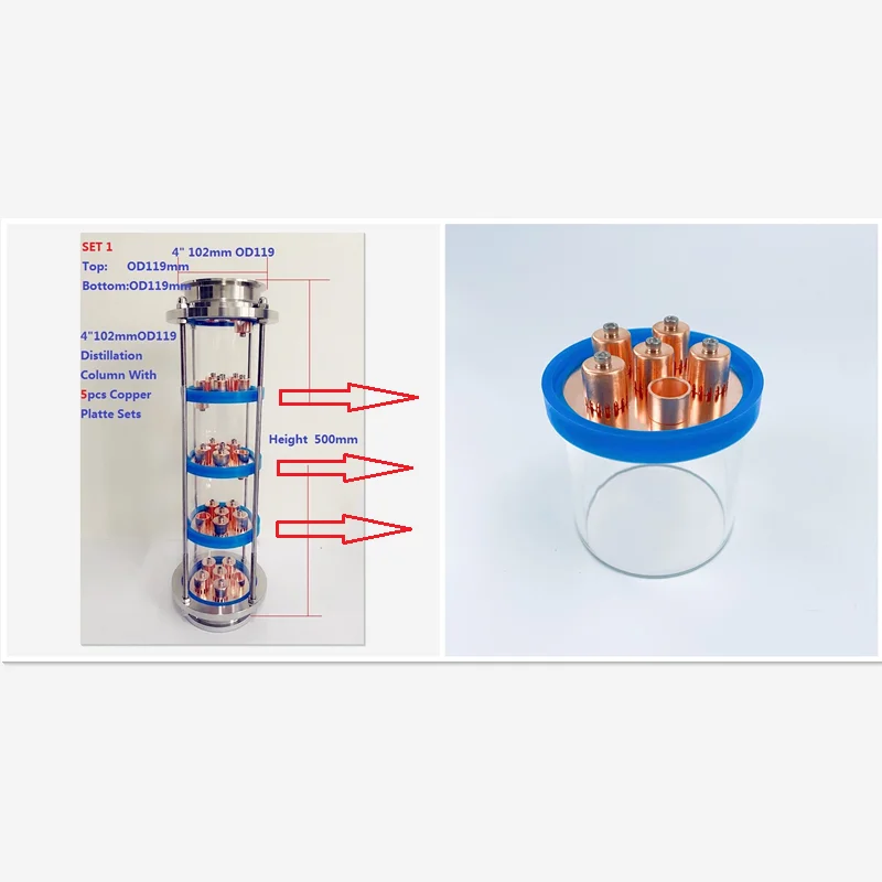 Gratis Verzending 4 "(OD102mm) Hoge Kwaliteit Rood Koper Bubble Plaat Set Met Speciale Pakking