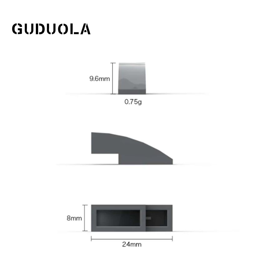 Guduola Slope 1x3 Curved 50950 Brick with Bow 1/3 Special Building Block MOC Parts Educational Toys 50pcs/lot