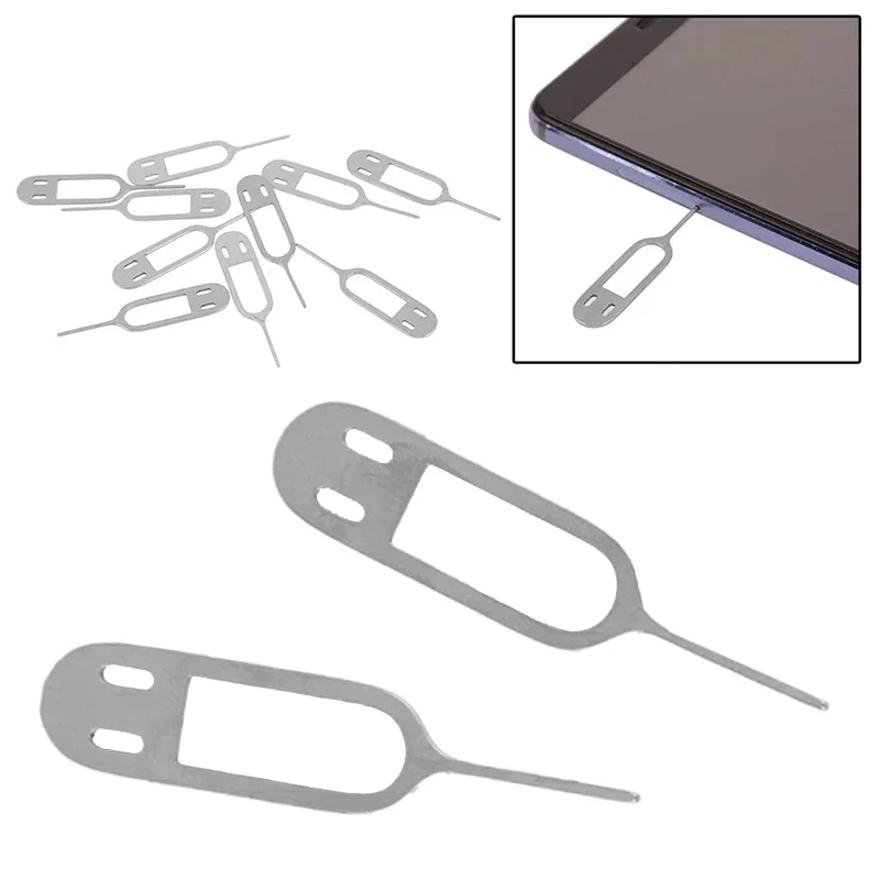 1000pcs/lot Metal Universal smile Sim Card Tray Pin Ejecting Removal Needle Opener Ejector For Mobile Phone