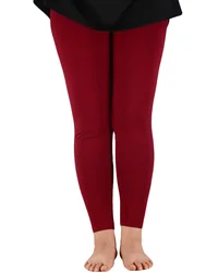 Legging Slim décontracté en Fiber de bambou pour femme, pantalon élastique pleine longueur, extensible, grande taille