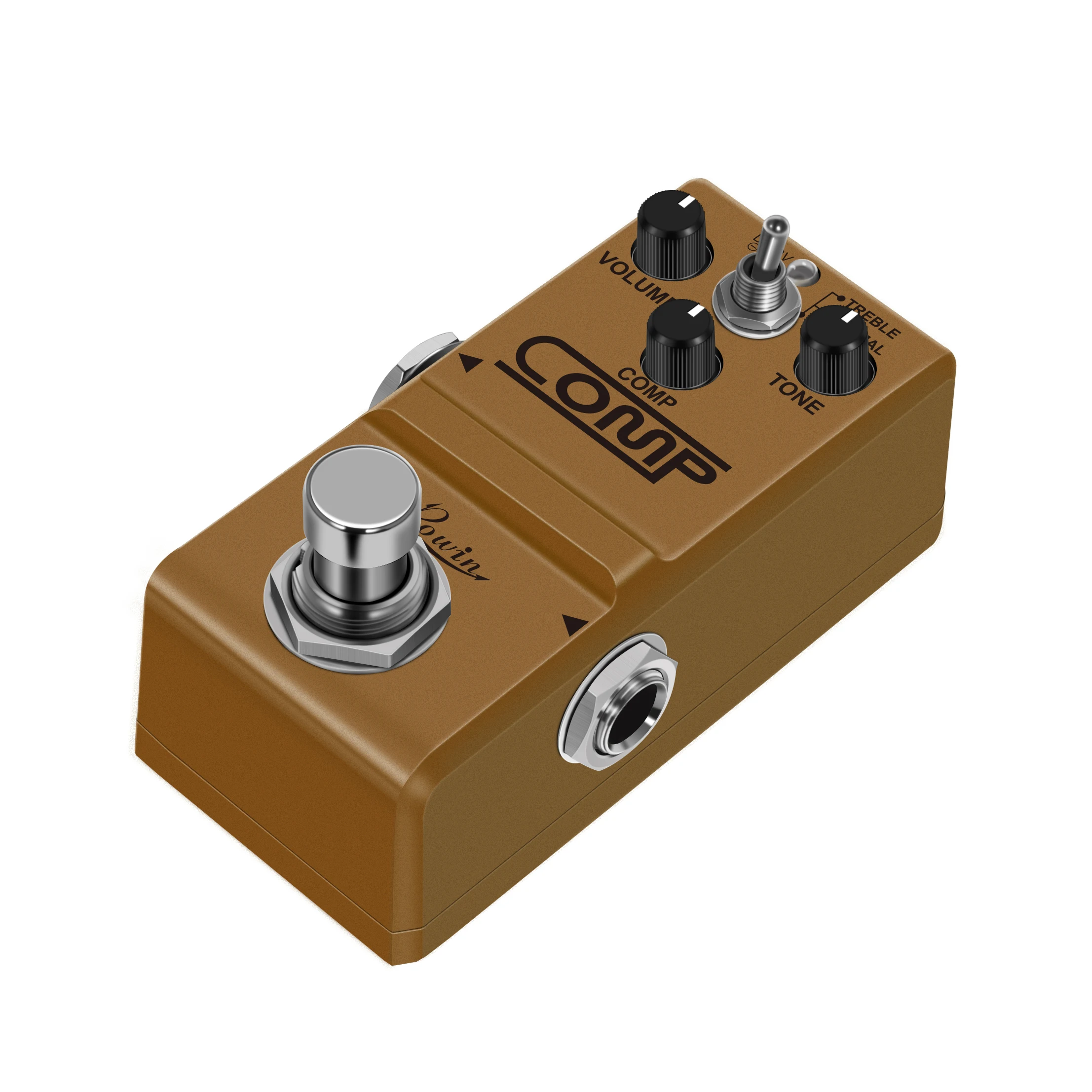 Rowin pedal de efeito de guitarra compressor pedal baixo comp efeito de compressão true bypass cp333 dourado drop ship suportado