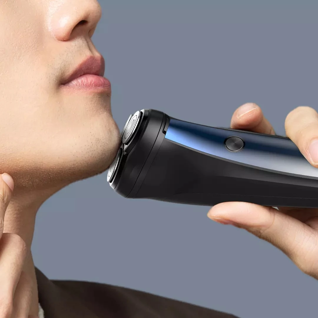 Youpin MSN ماكينة حلاقة كهربائية ثلاثية الأبعاد العائمة القاطع نوع-C شحن المنبثقة القاطع غطاء رأس المحمولة مقاوم للماء الحلاقة