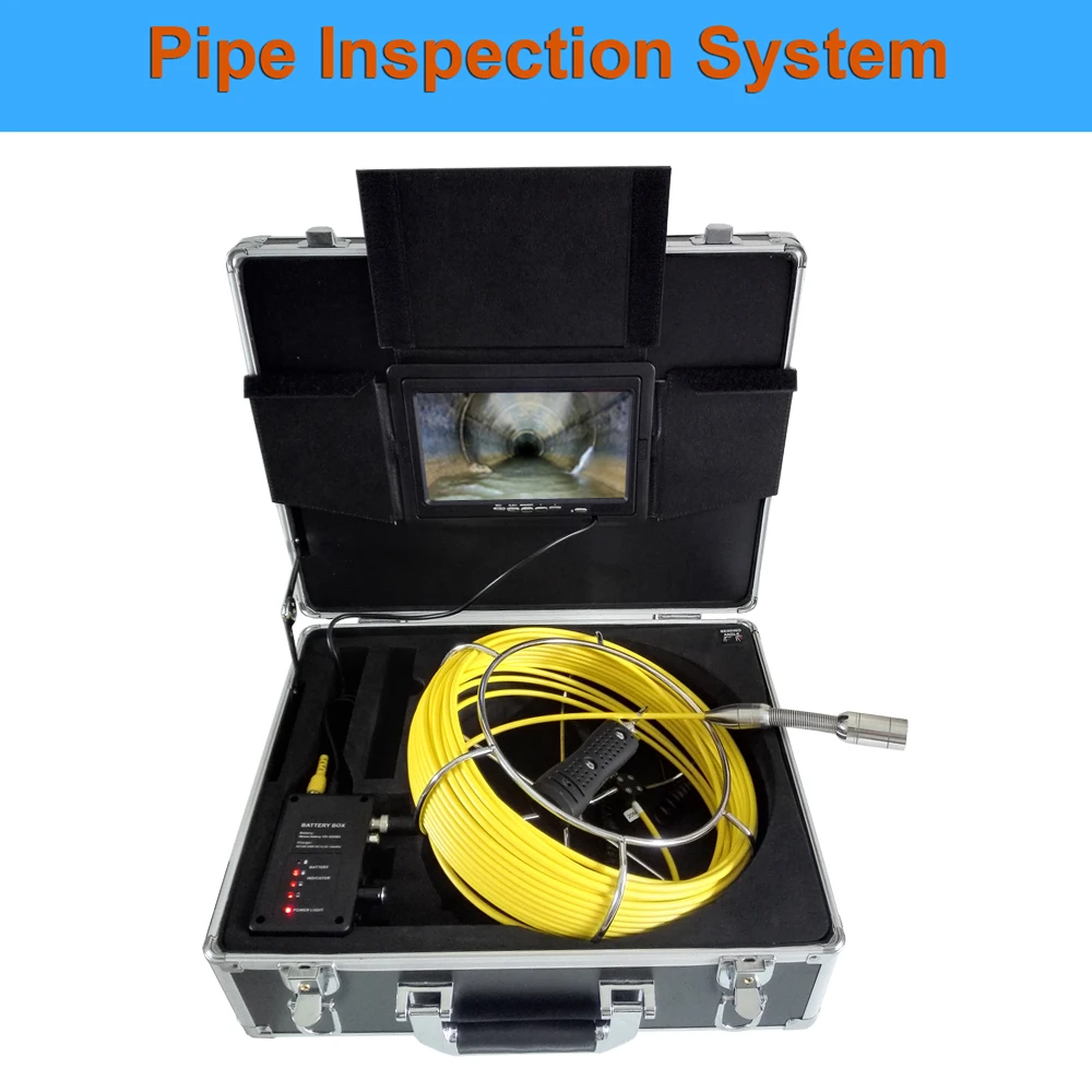 

TPWLCO 23mm Waterproof Camera DVR Recorder 7inch 1000TVL Monitor 20-50m Cable Sewer Pipe Industrial Endoscope Inspection System