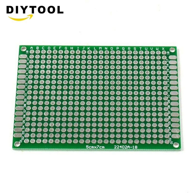 1/10PCS doppio lato prototipo PCB breadboard in scatola universale 2x8cm - 9x15cm