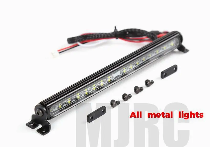 RC Car Parts Trx4 Metal LED Roof Lamp Light Bar for 1/10 RC Crawler Traxxas Trx-4 Trx4 axial 90046 90047 TRX-6 Car Accesories