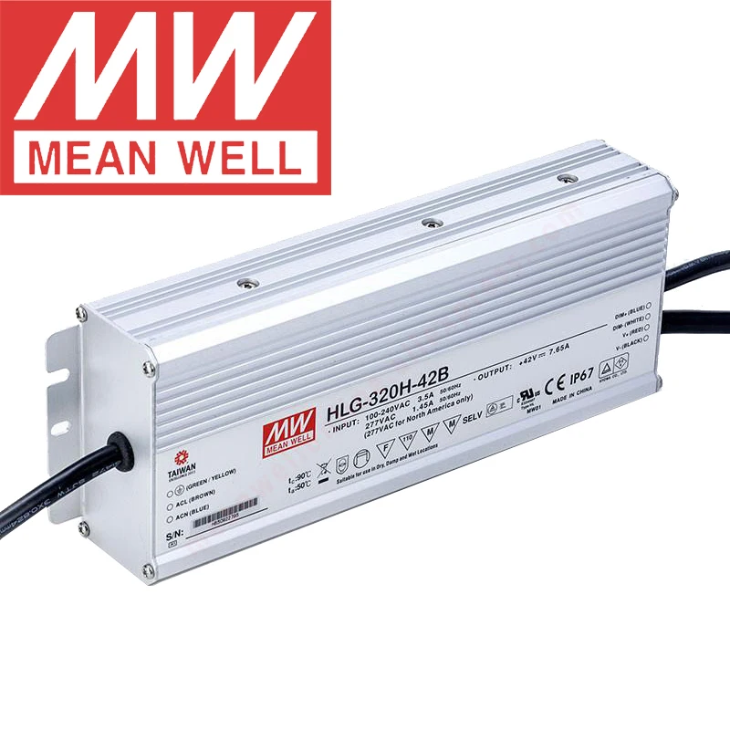 Mean Well HLG-320H-24 320W Constant Voltage/Constant Current LED Driver