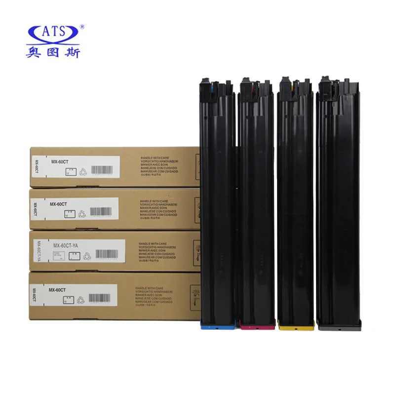 

4PCS/Set TN BK600g CMY476g Toner Cartridge FOR Sharp MX-C2621R C3121 C3081 C3581 C4081 C5081 C6081 MX-60CT MX-60 Toner Powder