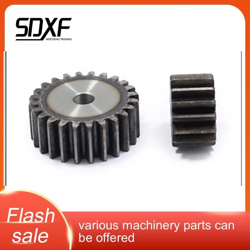 1.5M Plane Gear 45# Steel Spur Gear 10 Teeth to 25 Teeth Processing Holes Need to Be Processed By Themselves